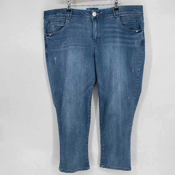 Democracy Ab Solution Jeans 22W Plus Size Stretch Slimming Comfort Denim - Picture 1 of 10